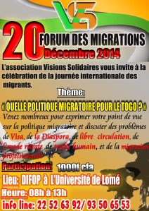 FORUM DES MIGRATIONS 2014