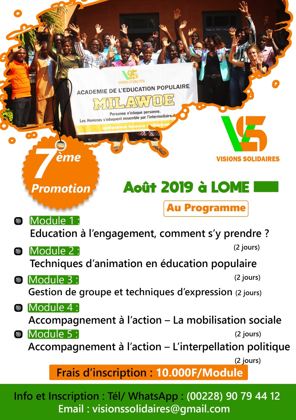 Académie Milawoe 7ème promotion